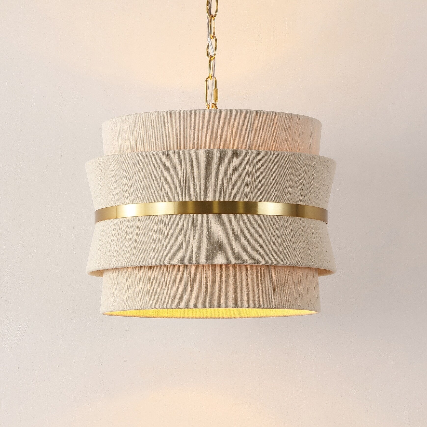 Suspension réglable à 3 lumières SAFAVIEH Oprea (ampoules LED incluses) - 16 x 16 x 16,5-72,5