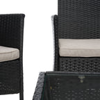 Ensemble de patio 4 pièces Abdul de SAFAVIEH. - 42 L x 23 P x 33 H