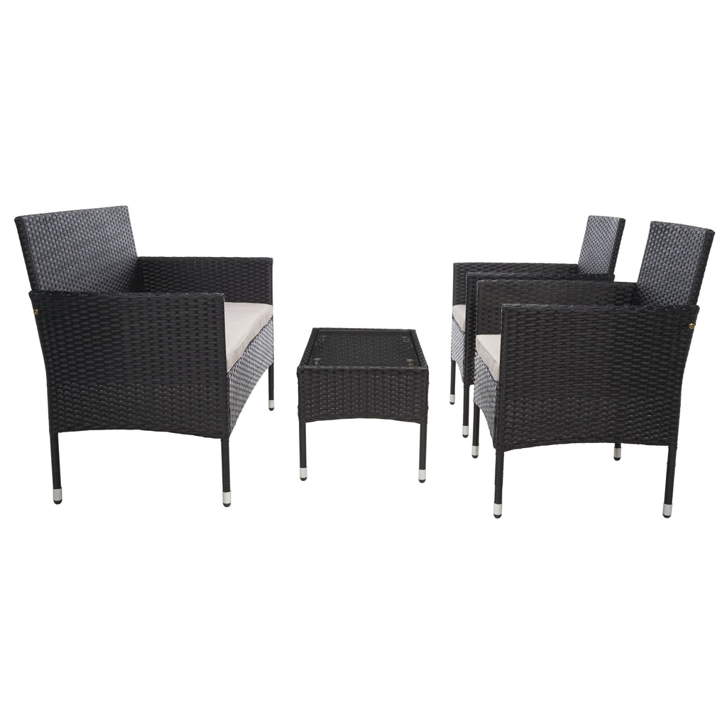 Ensemble de patio 4 pièces Abdul de SAFAVIEH. - 42 L x 23 P x 33 H
