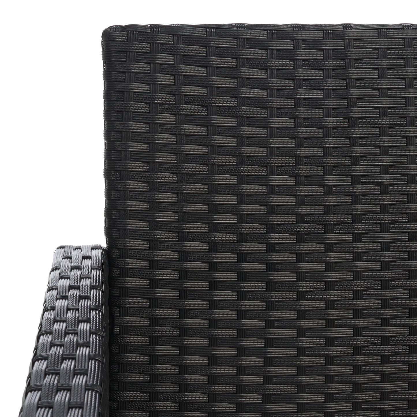 Ensemble de salon de jardin 4 pièces SAFAVIEH Aboka en osier et acier - 42 l x 21 p x 31 h