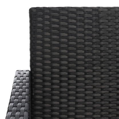 Ensemble de salon de jardin 4 pièces SAFAVIEH Aboka en osier et acier - 42 l x 21 p x 31 h