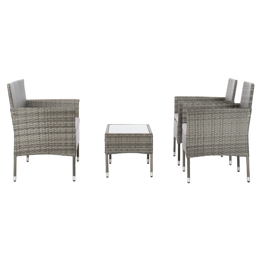 Ensemble de jardin d'extérieur Amiyah 4 pièces SAFAVIEH - 24 l x 16 p x 15 h