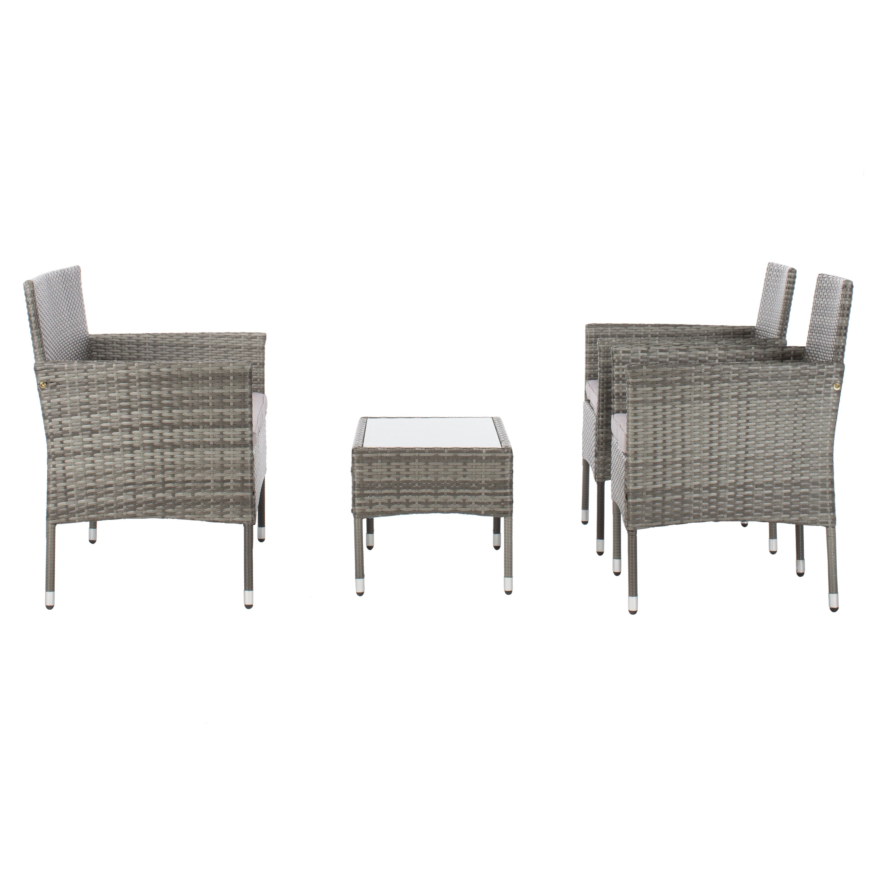 Ensemble de jardin d'extérieur Amiyah 4 pièces SAFAVIEH - 24 l x 16 p x 15 h