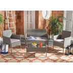 Ensemble de jardin d'extérieur Amiyah 4 pièces SAFAVIEH - 24 l x 16 p x 15 h