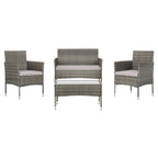 Ensemble de jardin d'extérieur Amiyah 4 pièces SAFAVIEH - 24 l x 16 p x 15 h