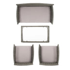 Ensemble de jardin d'extérieur Amiyah 4 pièces SAFAVIEH - 24 l x 16 p x 15 h