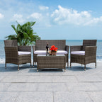 Ensemble de jardin d'extérieur SAFAVIEH Bandele 4 pièces - 41 l x 23 P x 31 H