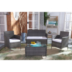 Ensemble de jardin d'extérieur SAFAVIEH Bandele 4 pièces - 41 l x 23 P x 31 H