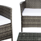 Ensemble de jardin d'extérieur SAFAVIEH Bandele 4 pièces - 41 l x 23 P x 31 H