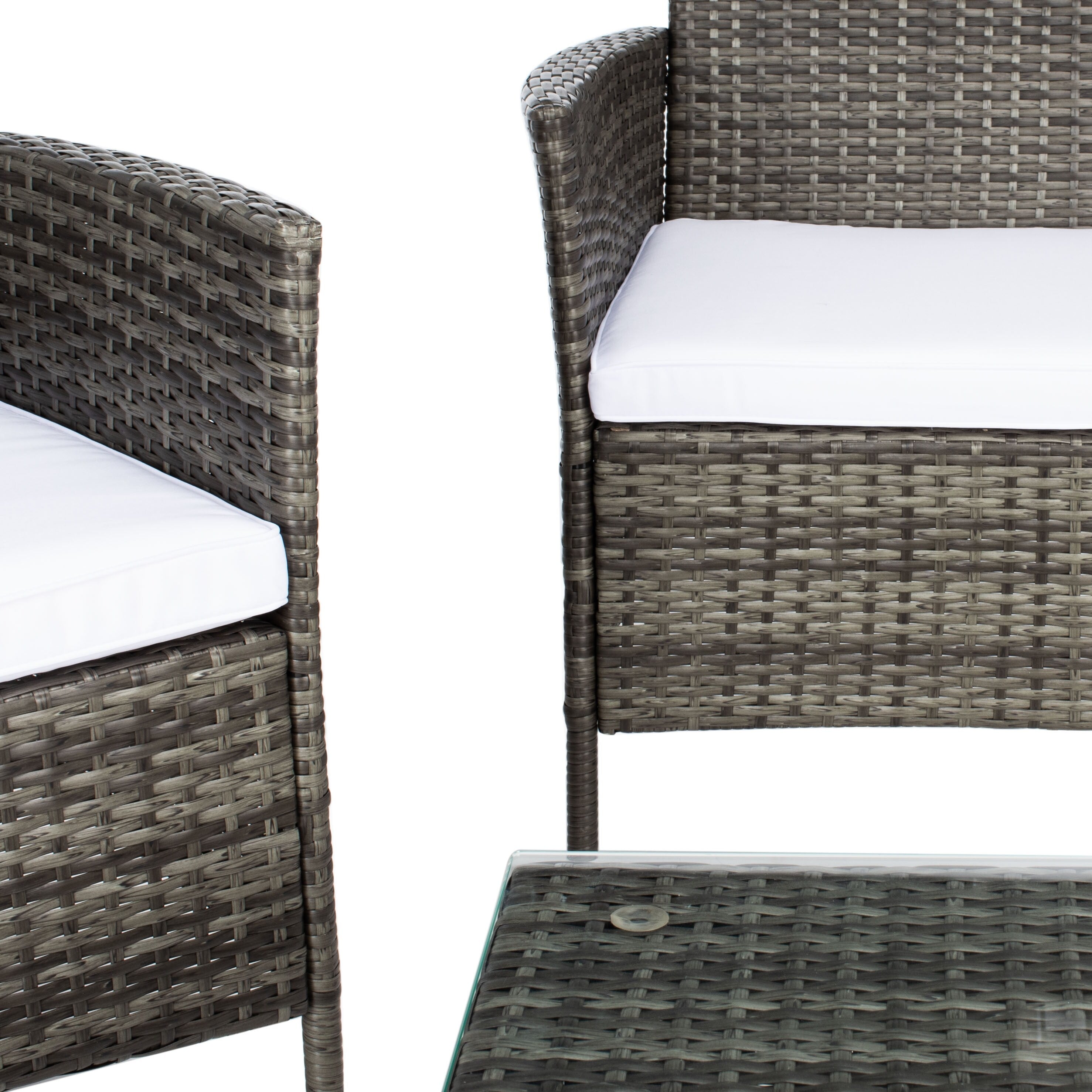Ensemble de jardin d'extérieur SAFAVIEH Bandele 4 pièces - 41 l x 23 P x 31 H