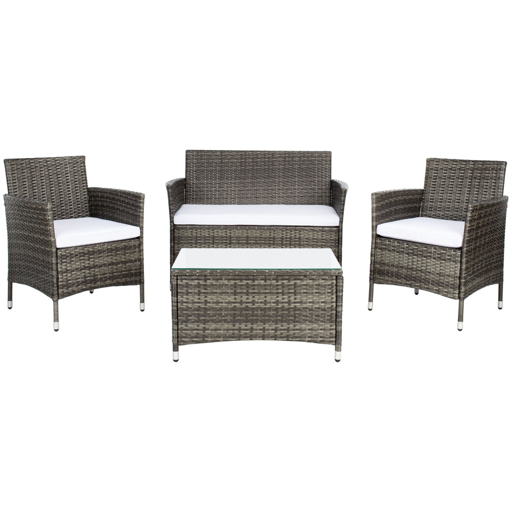 Ensemble de jardin d'extérieur SAFAVIEH Bandele 4 pièces - 41 l x 23 P x 31 H