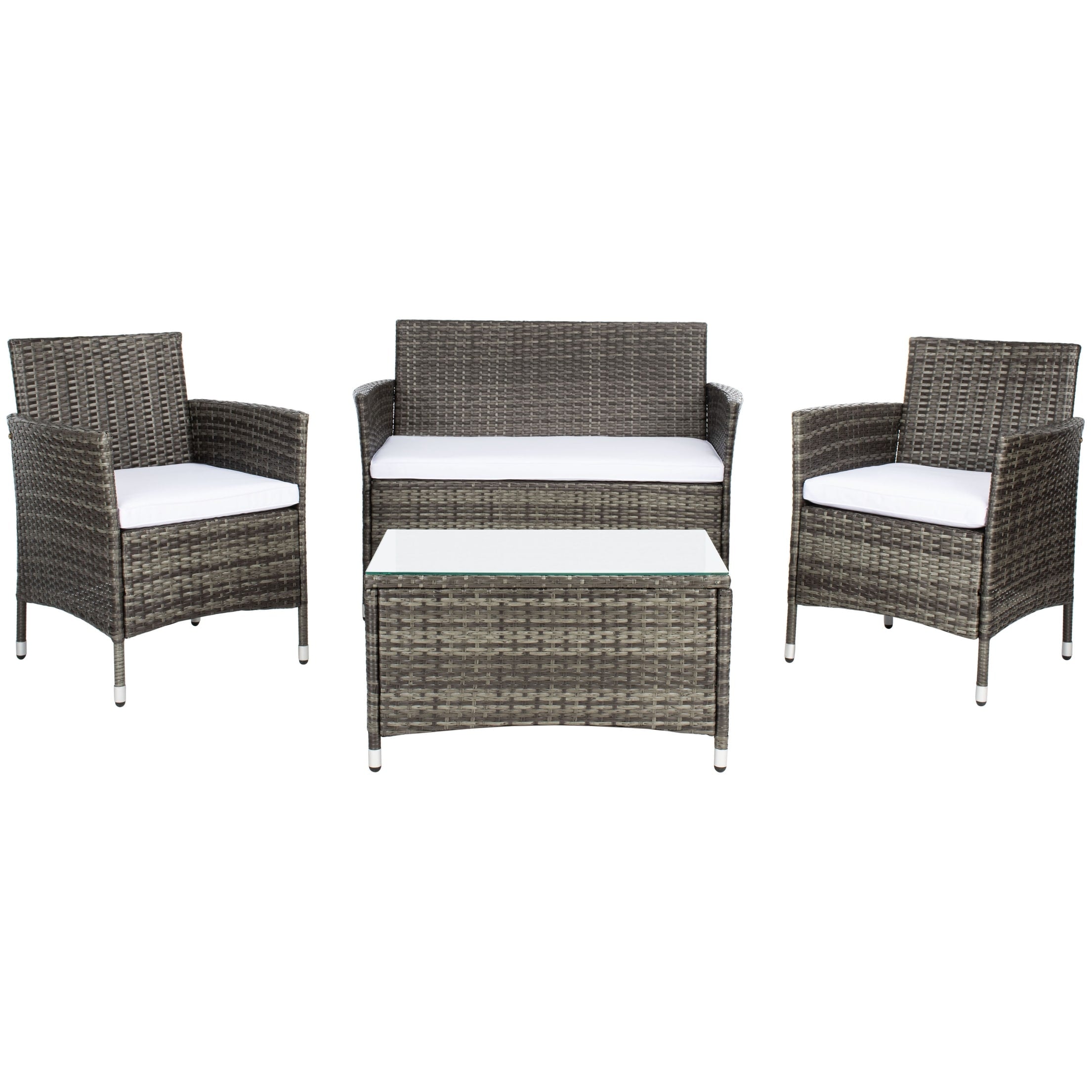 Ensemble de jardin d'extérieur SAFAVIEH Bandele 4 pièces - 41 l x 23 P x 31 H
