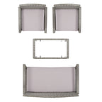 Ensemble de patio d'extérieur Bassey 4 pièces SAFAVIEH - 40 l x 24 p x 32 h