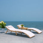 SAFAVIEH Outdoor Blaguna 3-Piece Sun Lounger Set - 83Wx20Dx24H