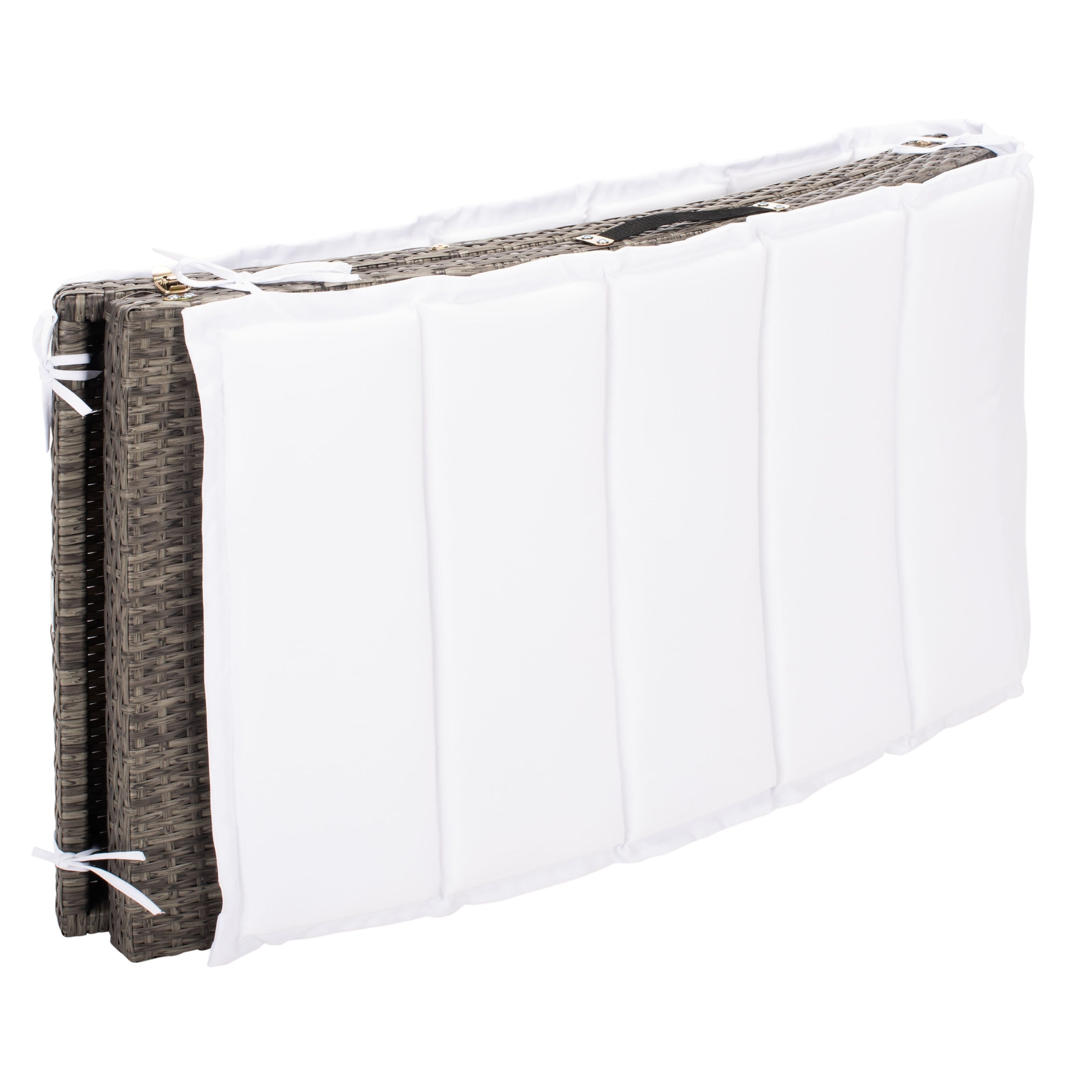 Ensemble de chaises longues d'extérieur Blaguna 3 pièces SAFAVIEH - 83 x 20 x 24 cm