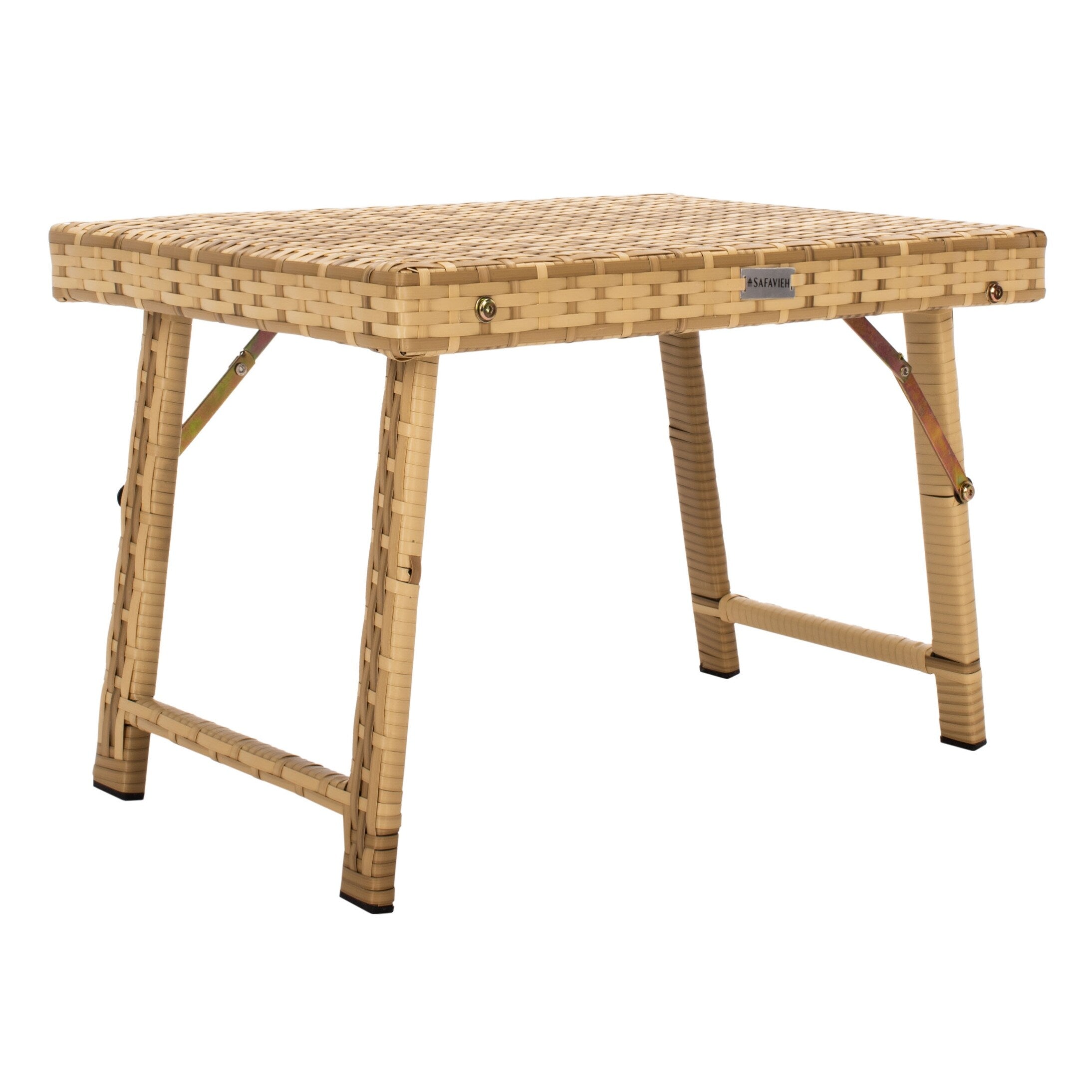 Ensemble de chaises longues d'extérieur Blaguna 3 pièces SAFAVIEH - 83 x 20 x 24 cm