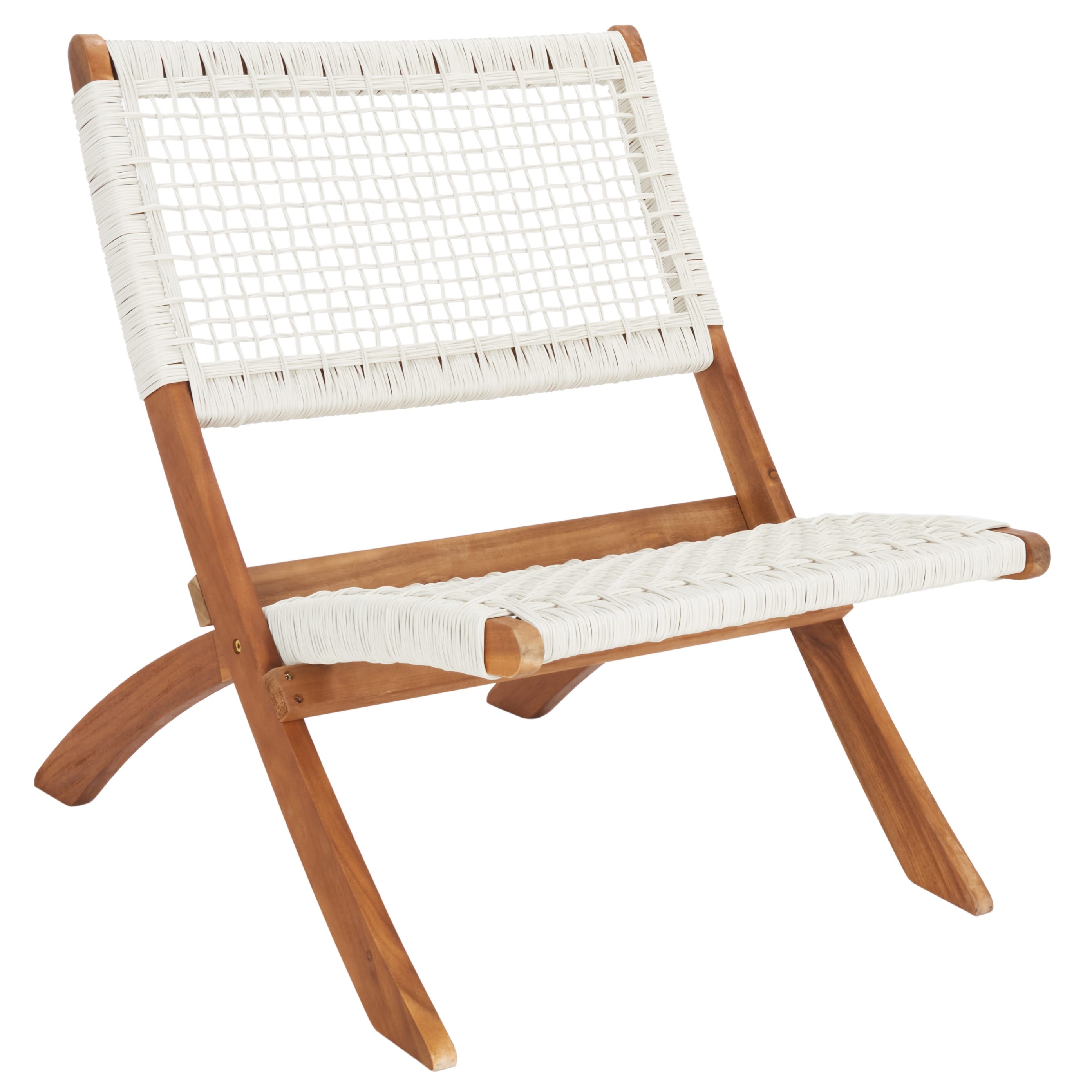 Service à café d'extérieur SAFAVIEH Blaze 5 pièces en bois d'acacia - 22 l x 45 p x 15 h