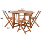 Ensemble de salle à manger d'extérieur 5 pièces SAFAVIEH Brandy - 43 x 35 x 29 cm