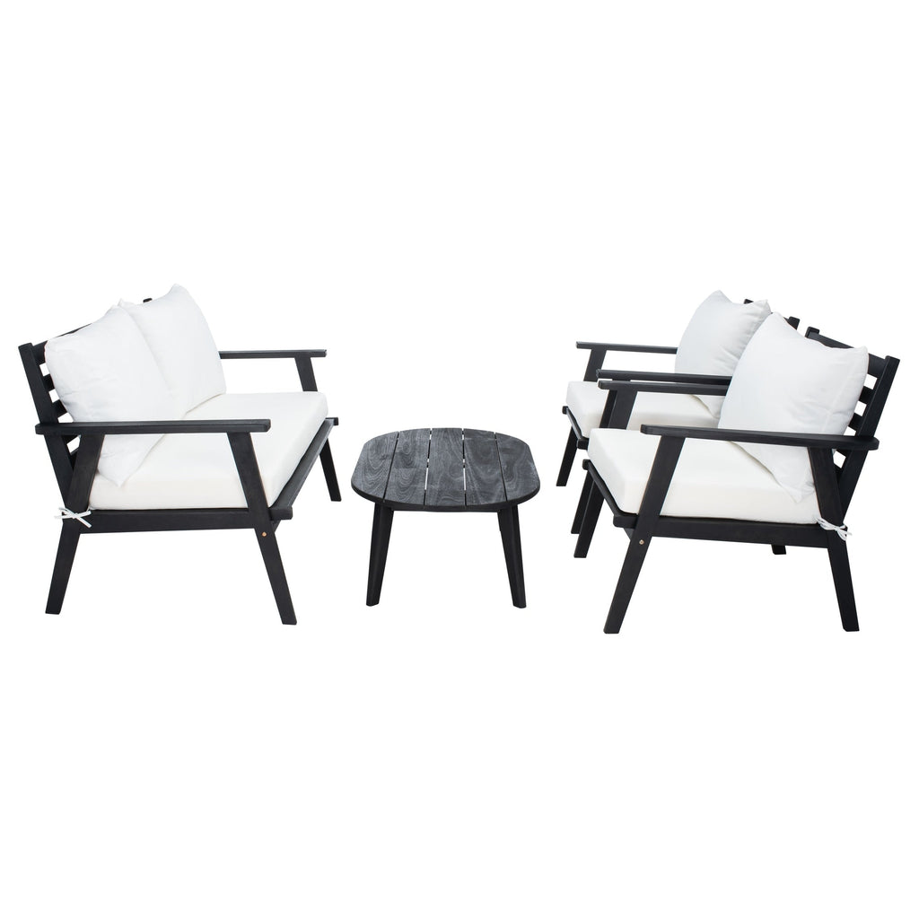 Ensemble de jardin d'extérieur SAFAVIEH Deacon 4 pièces. - 49 L x 30 P x 31 H