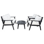Ensemble de jardin d'extérieur SAFAVIEH Deacon 4 pièces. - 49 L x 30 P x 31 H