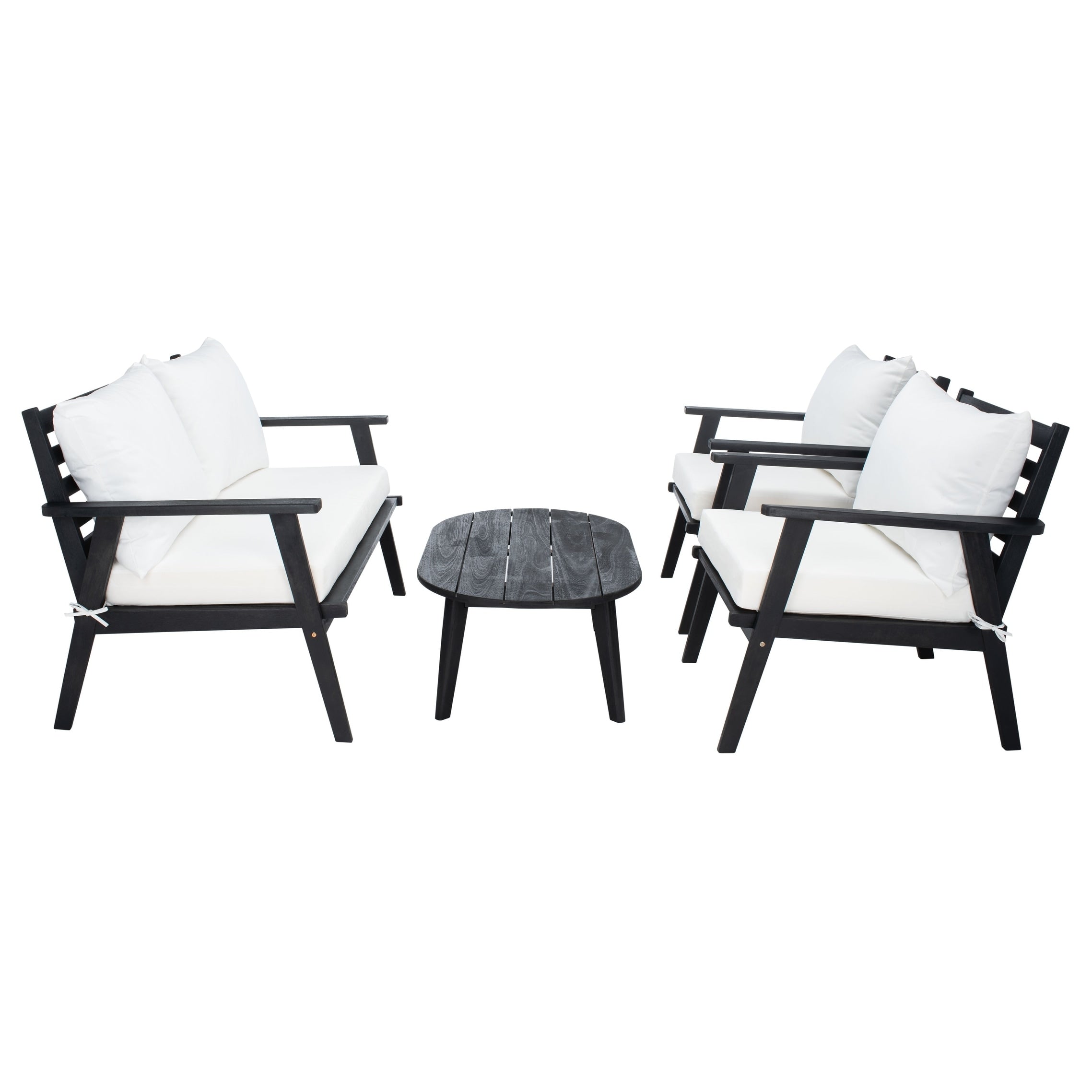 Ensemble de jardin d'extérieur SAFAVIEH Deacon 4 pièces. - 49 L x 30 P x 31 H