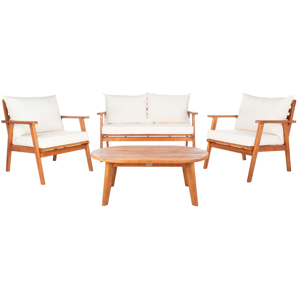 Ensemble de jardin d'extérieur SAFAVIEH Deacon 4 pièces. - 49 L x 30 P x 31 H