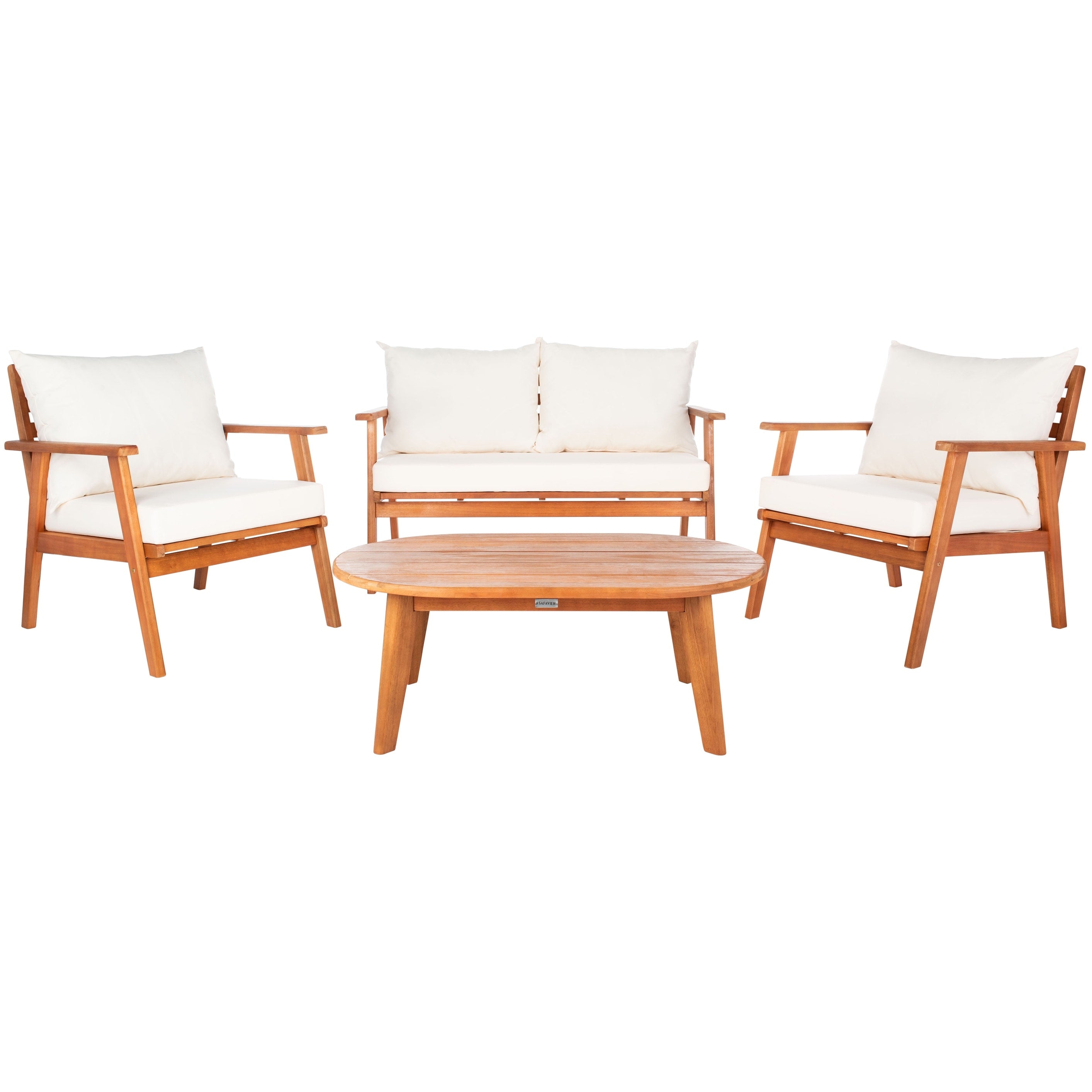 Ensemble de jardin d'extérieur SAFAVIEH Deacon 4 pièces. - 49 L x 30 P x 31 H