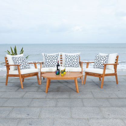 Ensemble de jardin d'extérieur SAFAVIEH Deacon 4 pièces. - 49 L x 30 P x 31 H