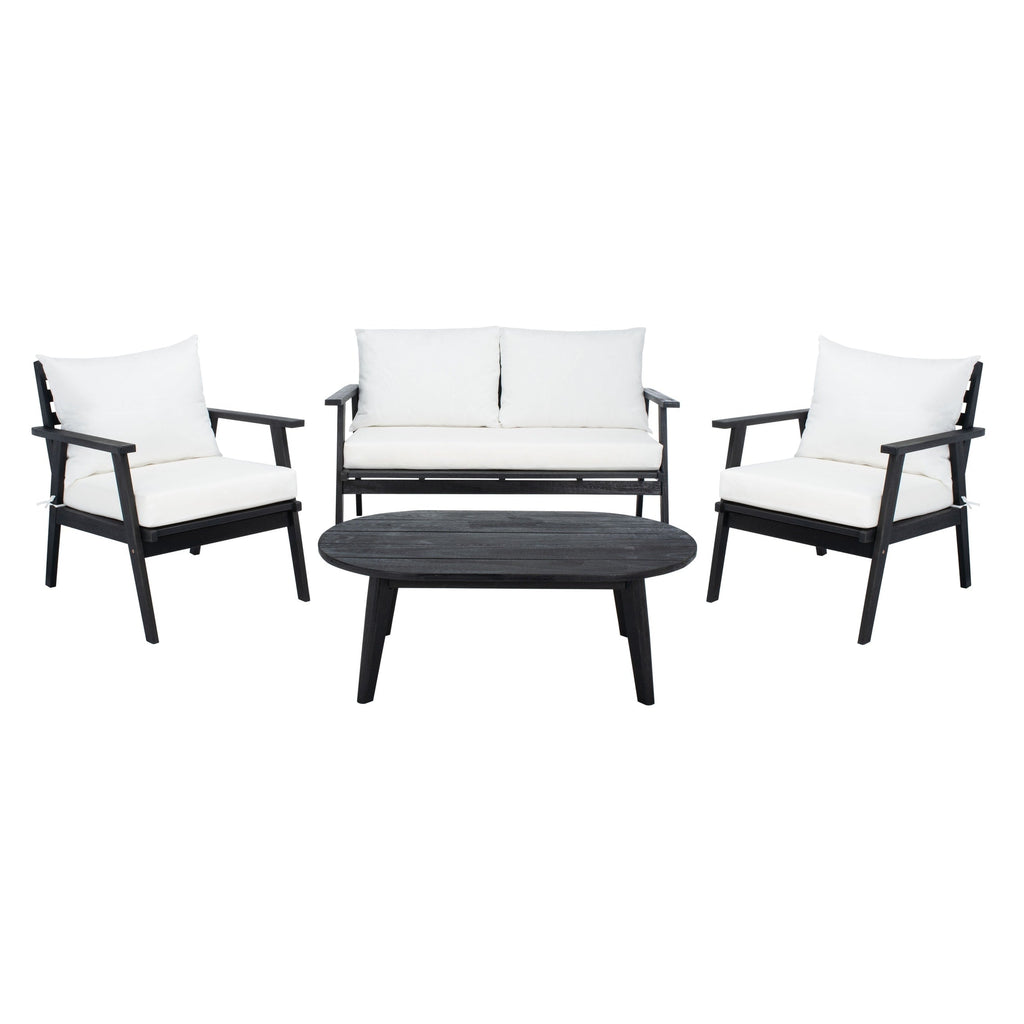 Ensemble de jardin d'extérieur SAFAVIEH Deacon 4 pièces. - 49 L x 30 P x 31 H