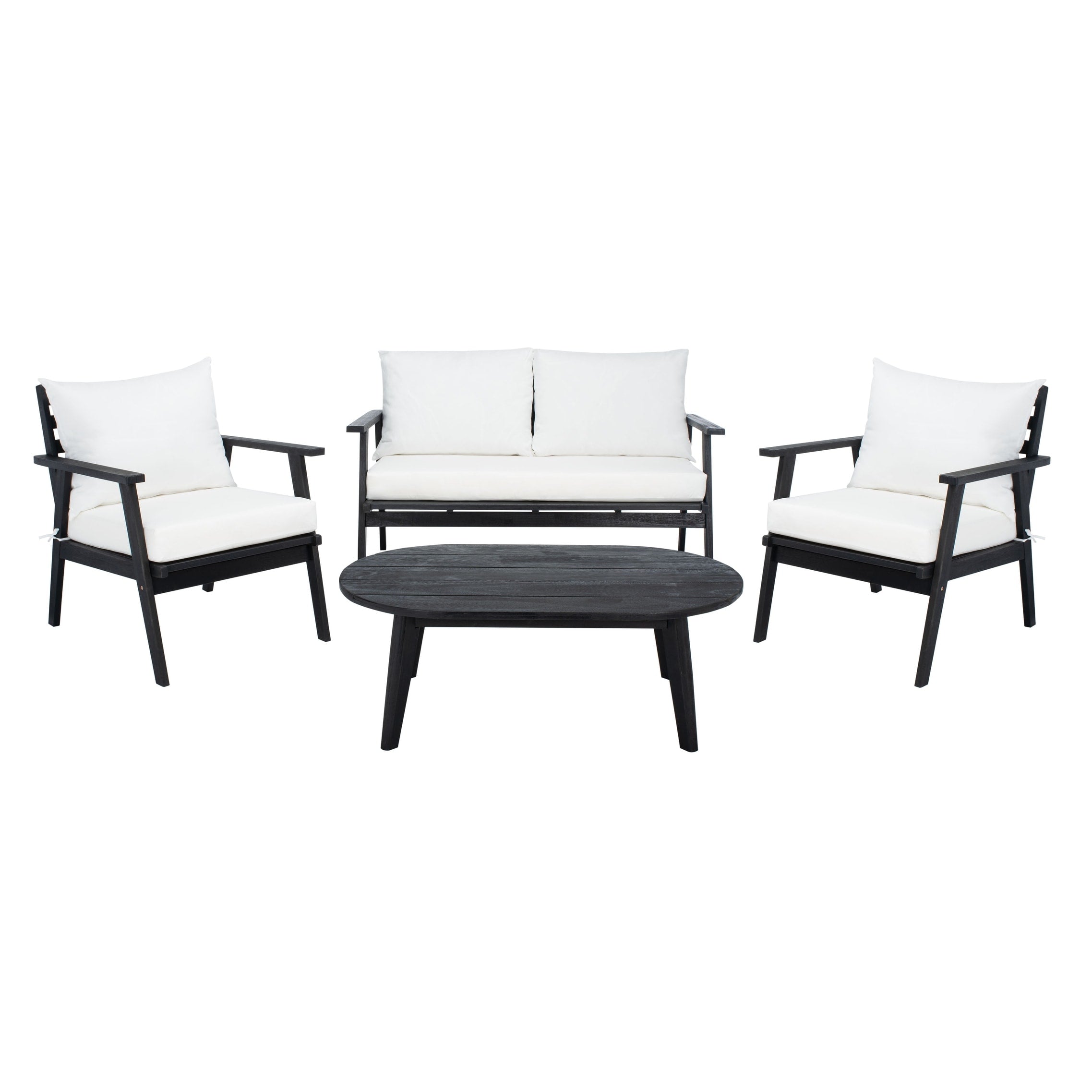 Ensemble de jardin d'extérieur SAFAVIEH Deacon 4 pièces. - 49 L x 30 P x 31 H