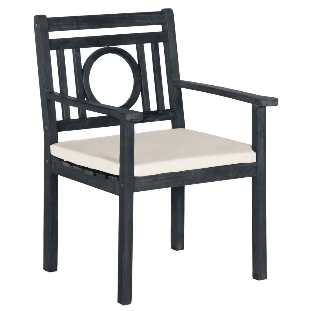 Ensemble de salle à manger d'extérieur 5 pièces en bois d'acacia SAFAVIEH Dorinne - 35 l x 35 p x 30 h