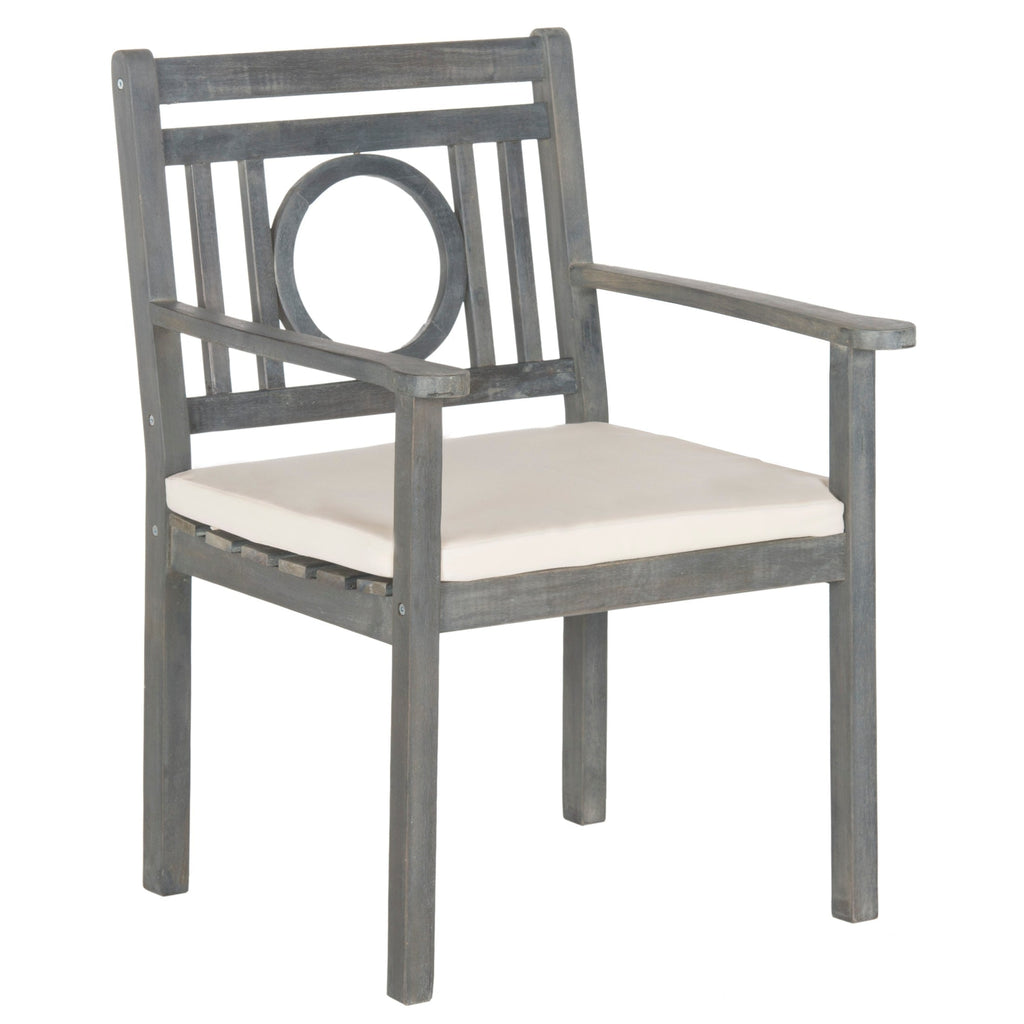 Ensemble de salle à manger d'extérieur 5 pièces en bois d'acacia SAFAVIEH Dorinne - 35 l x 35 p x 30 h