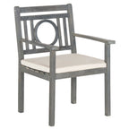 Ensemble de salle à manger d'extérieur 5 pièces en bois d'acacia SAFAVIEH Dorinne - 35 l x 35 p x 30 h