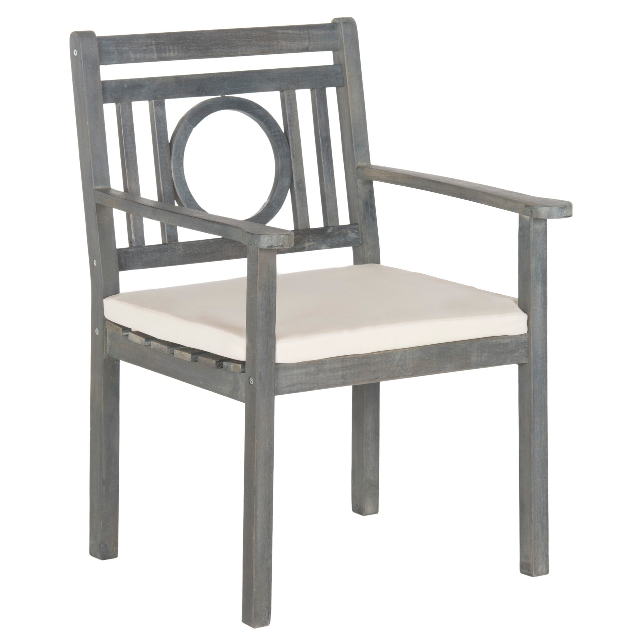 Ensemble de salle à manger d'extérieur 5 pièces en bois d'acacia SAFAVIEH Dorinne - 35 l x 35 p x 30 h