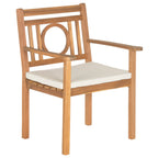 Ensemble de salle à manger d'extérieur 5 pièces en bois d'acacia SAFAVIEH Dorinne - 35 l x 35 p x 30 h