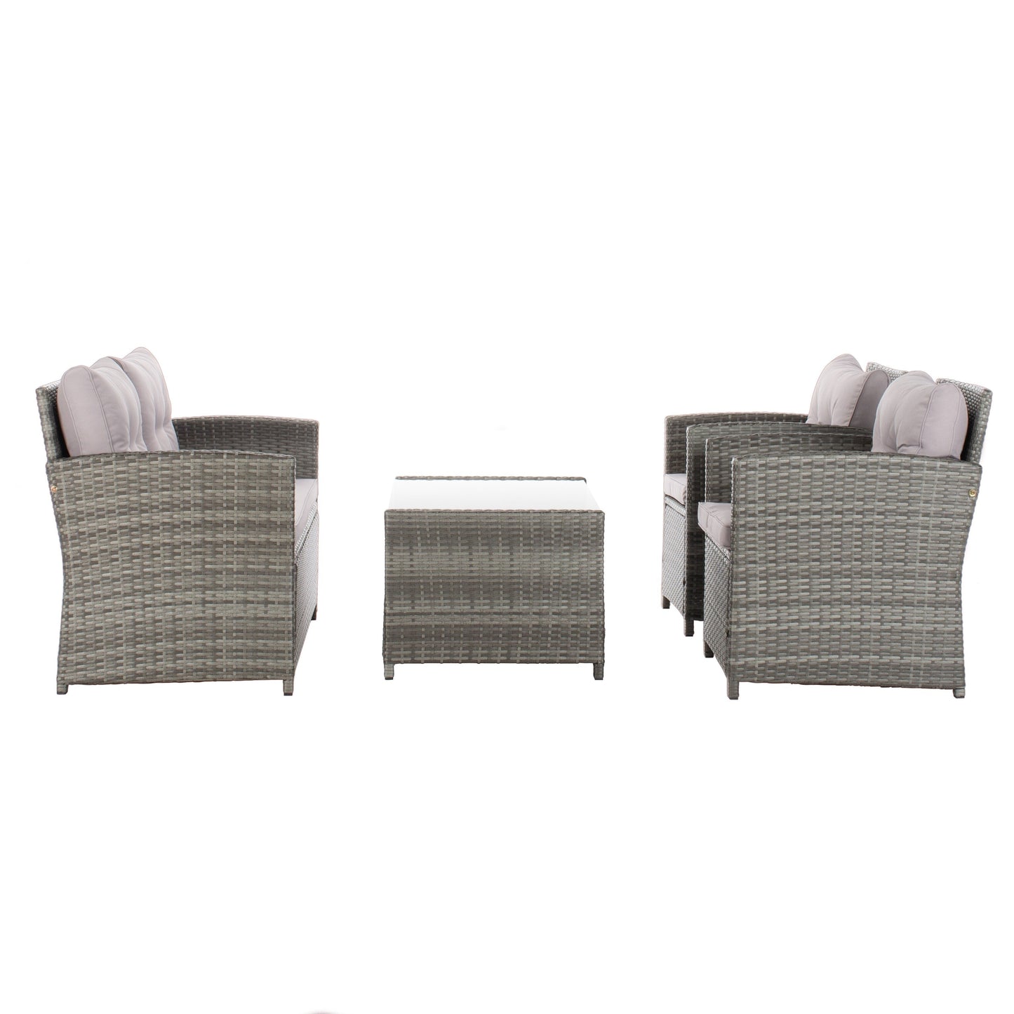 Ensemble de patio SAFAVIEH Outdoor Eranda 4 pièces - 48 L x 30 P x 26 H
