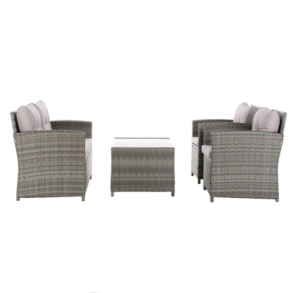 Ensemble de patio SAFAVIEH Outdoor Eranda 4 pièces - 48 L x 30 P x 26 H