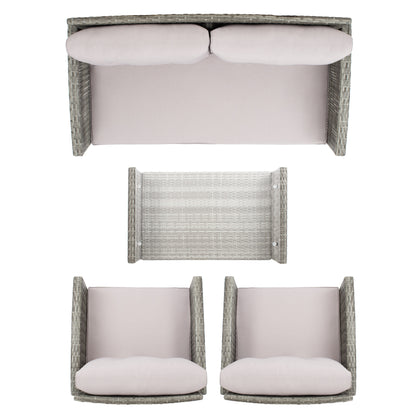 Ensemble de patio SAFAVIEH Outdoor Eranda 4 pièces - 48 L x 30 P x 26 H