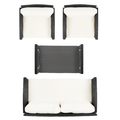 Ensemble de patio SAFAVIEH Outdoor Eranda 4 pièces - 48 L x 30 P x 26 H