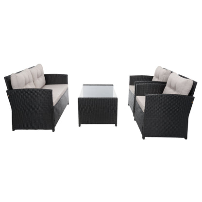 Ensemble de patio SAFAVIEH Outdoor Eranda 4 pièces - 48 L x 30 P x 26 H