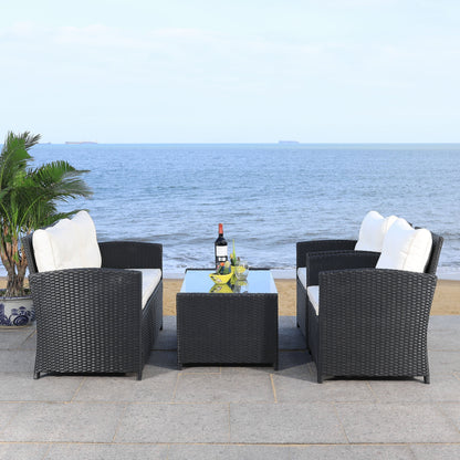 Ensemble de patio SAFAVIEH Outdoor Eranda 4 pièces - 48 L x 30 P x 26 H