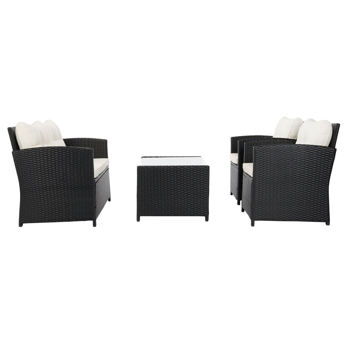 Ensemble de patio SAFAVIEH Outdoor Eranda 4 pièces - 48 L x 30 P x 26 H