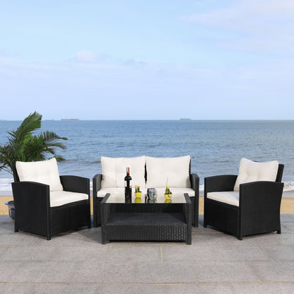 Ensemble de patio SAFAVIEH Outdoor Eranda 4 pièces - 48 L x 30 P x 26 H