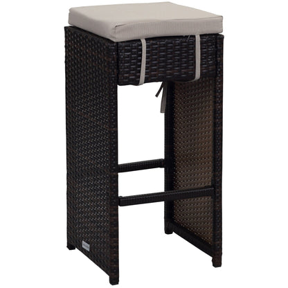 SAFAVIEH Ensemble de bar extérieur Euda (7 pièces) - 29Lx59Px42H