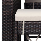 SAFAVIEH Ensemble de bar extérieur Euda (7 pièces) - 29Lx59Px42H