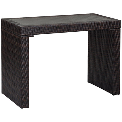 SAFAVIEH Ensemble de bar extérieur Euda (7 pièces) - 29Lx59Px42H