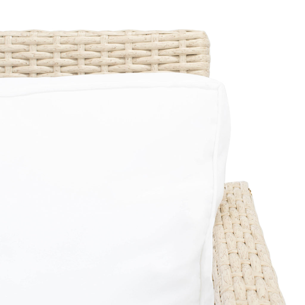 Ensemble de salon de jardin d'extérieur en osier 4 pièces SAFAVIEH - 51 L x 30 P x 30 H