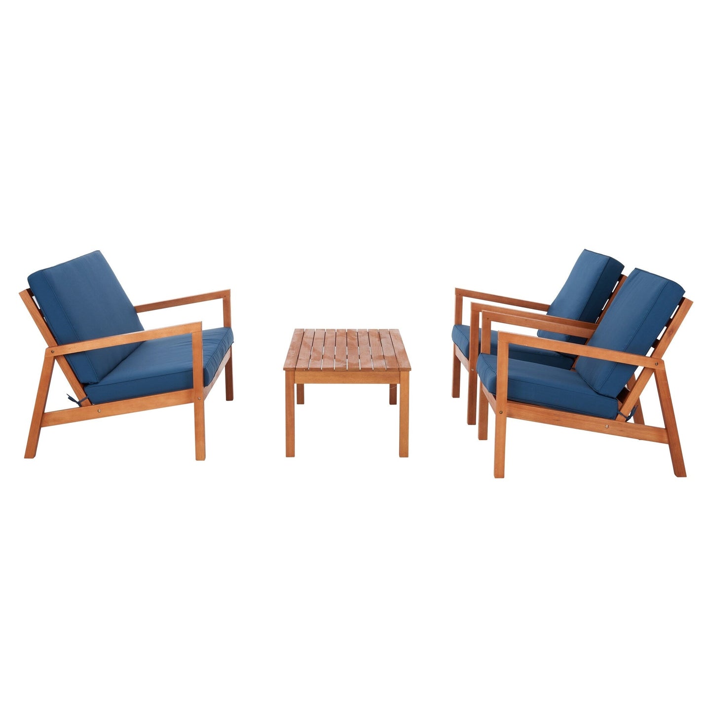 Ensemble de salon d'extérieur Giana 4 pièces SAFAVIEH - 46 L x 29 P x 31 H