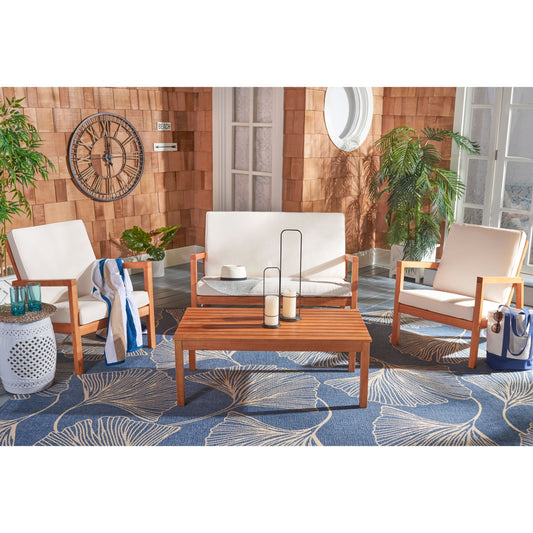 Ensemble de salon d'extérieur Giana 4 pièces SAFAVIEH - 46 L x 29 P x 31 H