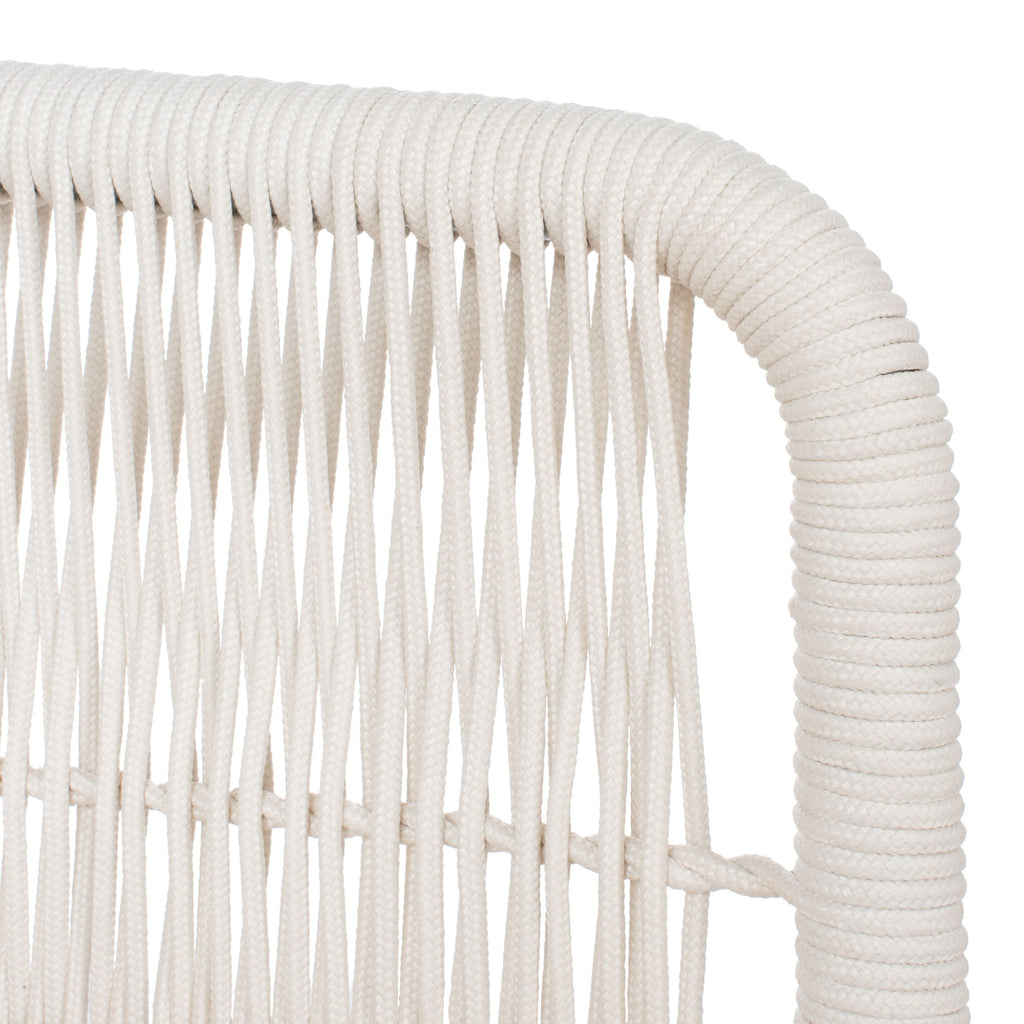 Ensemble de jardin d'extérieur SAFAVIEH Jaliyah en corde grise, 4 pièces - 39 l x 24 p x 15 h